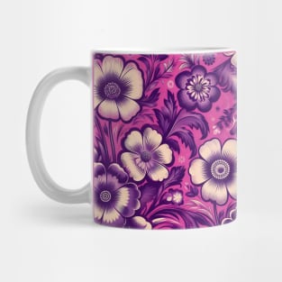 Purple Flowers Mug